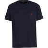 Polo Solid Logo Embroidered Crew Neck Short Sleeve T-Shirt Men Tops Navy-Blue 710707095-004