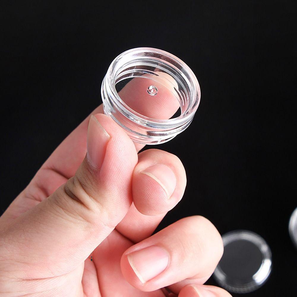 Портативная баночка для крема Прозрачная банка Жестянка Дорожный инструмент Пустая бутылочка Для нейл-арта