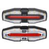 Bicycle Tail Light Adjustable LED Remote Control MTB Road Mountain Bike Turn Signal Lamp Waterproof Rechargeable Bright Night Riding Bike Warning
