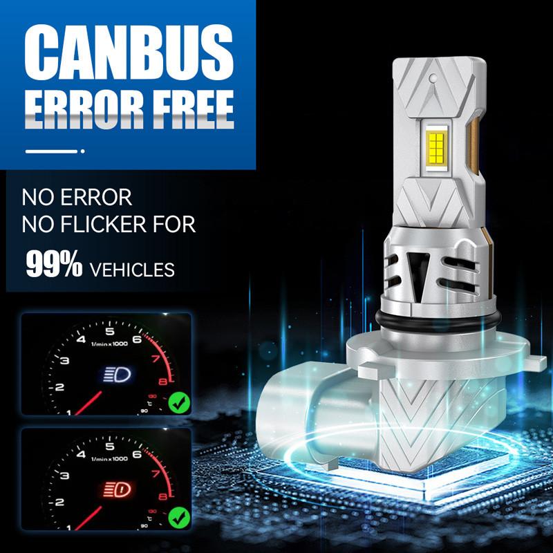 Universal 4PCS 6500K White LED Lamps 9005/HB3 + 9006/HB4 Car Light 16 LED Chips Each Bulb CSP LED Chips