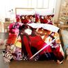 3D Print Anime FateStay Night Unlimited Blade Works Bedding Set Cartoon Anime Three-piece Set Adult Kid Bedroom Duvetcover Sets