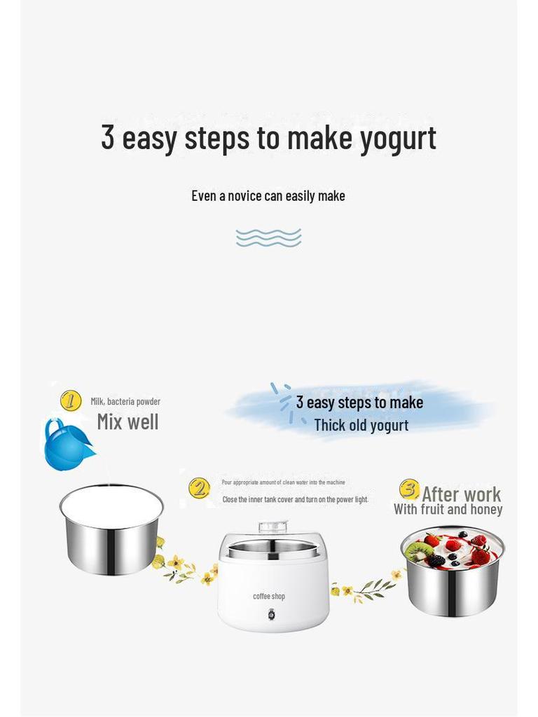 Kawu ZCW-S09 Автоматическая йогуртница большой емкости с постоянной температурой ферментации