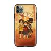 W-31 One Piece Luffy Soft Black Case for iPhone 11 12 13 14 15 6 7 8 X XS Pro Max XR Samsung  S21 S22 S23 S24 FE Ultra S8 Plus