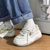 Популярные маленькие белые туфли для девочек 2025 осень новые оригинальные туфли на платформе повседневные трендовые нишевые туфли на доске плоская обувь женская