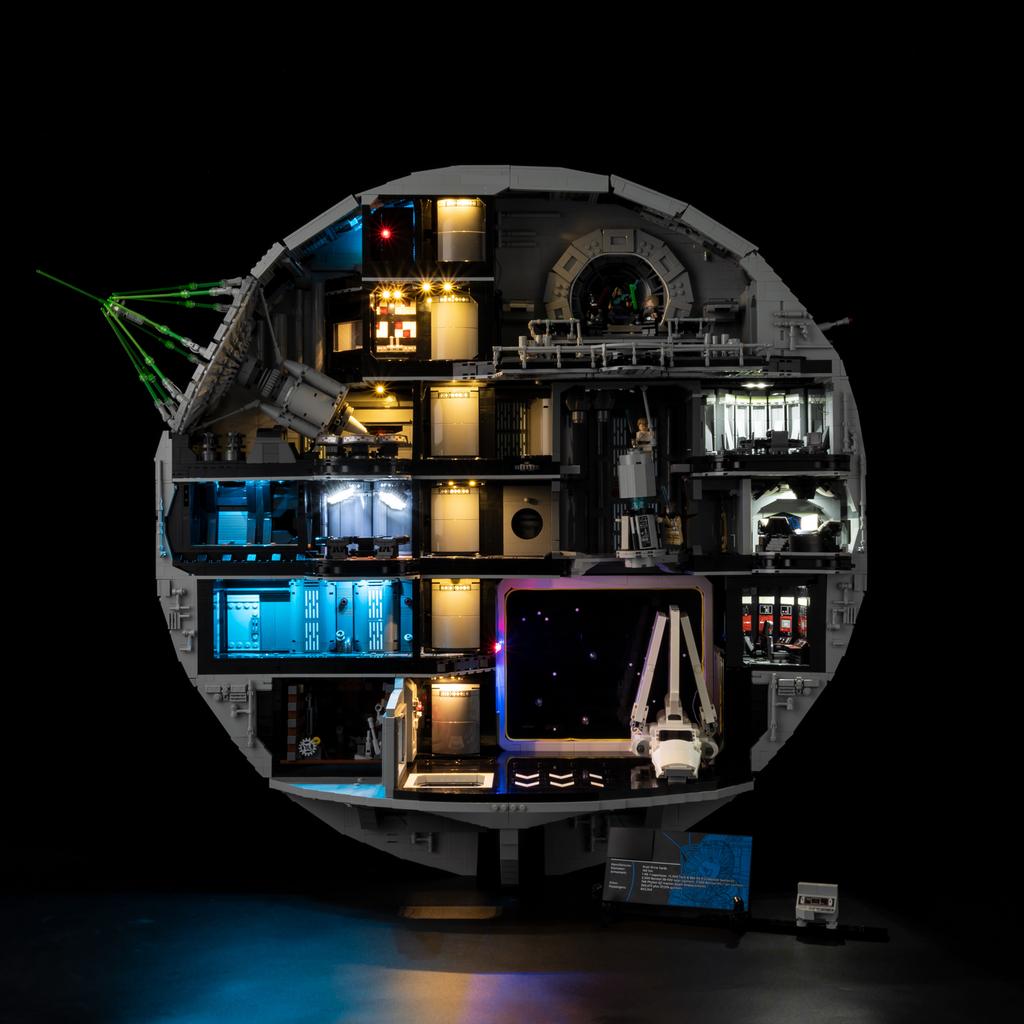 Набор светодиодной подсветки своими руками для Lego 75419 Звезда Смерти™ Набор освещения Строительные блоки Игрушка Декорация Регулируемые аксессуары для освещения