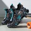 New fashion casual sports shoes outdoor lightweight versatile dad shoes fly-woven camouflage blade shoes