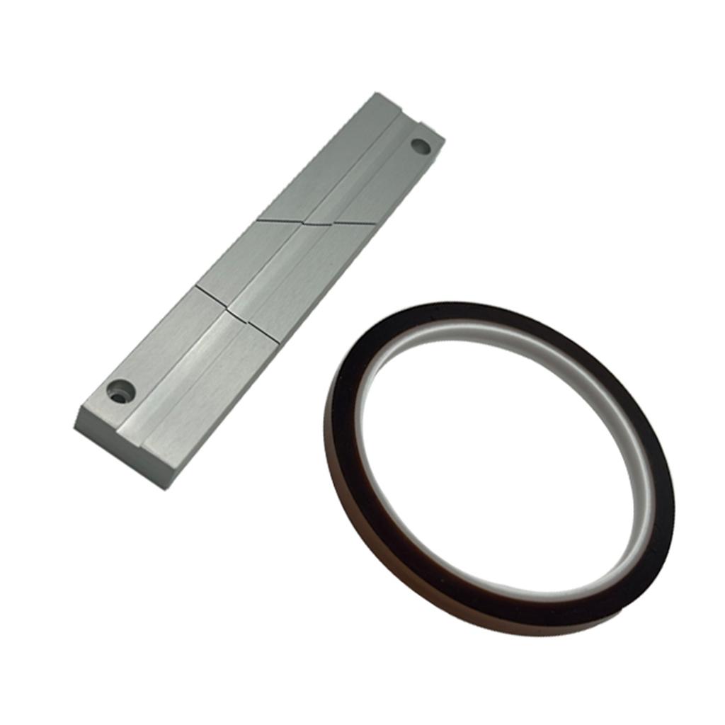 High Quality Aluminum Tape Splicing Block 1/4 10Inch Tape Splicing Set for Revoxsonido 1/4 10In Tape Durable& Reliable