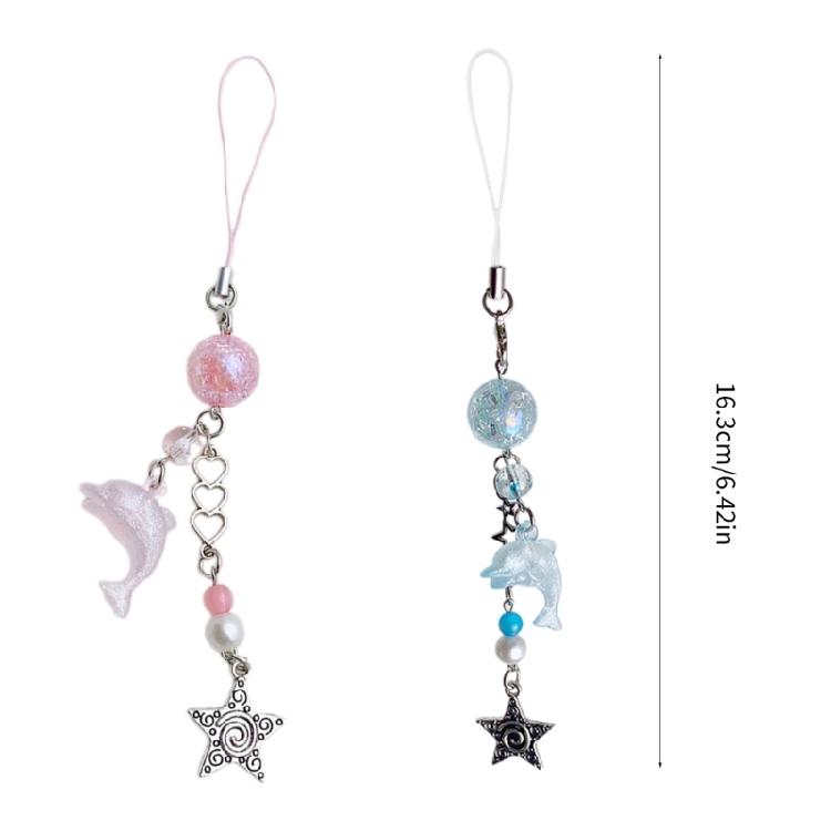 Шикарный брелок-подвеска в виде дельфина, брелок с бисерной цепочкой, аксессуар для мобильного телефона и сумки