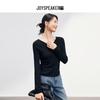 JOY SPEAKER Women's V-Neck Slim Fit Knitted Sweater
