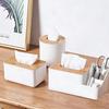 Wooden Cover Tissue Box Multi-Function Tissue Holder Home Accessory Napkin Holder  Desktop