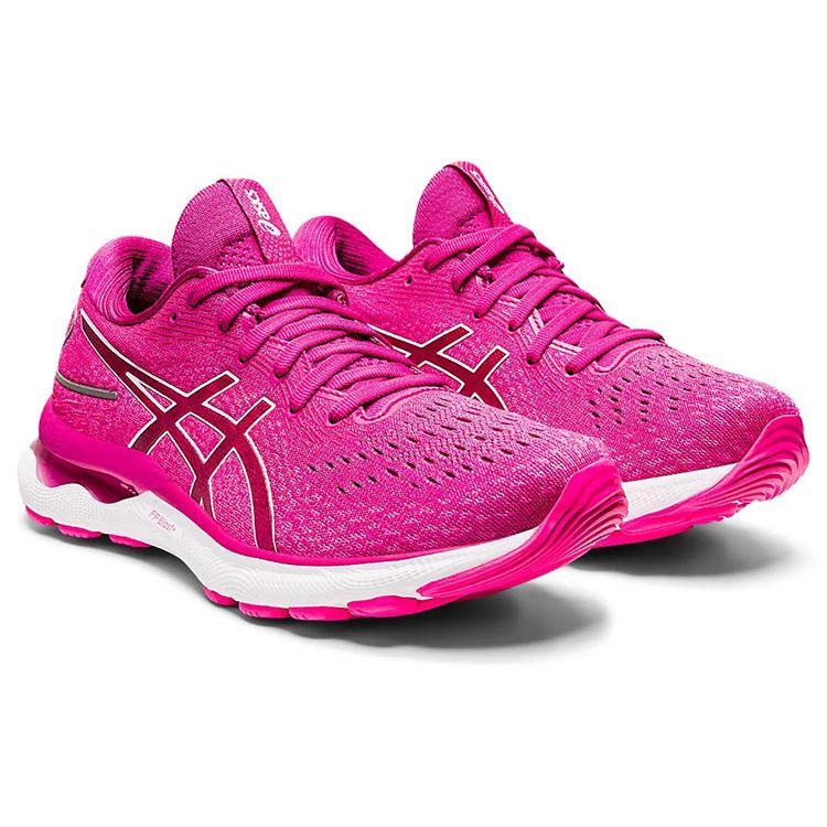 Asics Женские кроссовки Gel Nimbus 24 Fuchsia Red Pink White 1012B201-600