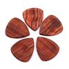 Wooden Guitar Pick Smooth Surface Burr-Free Compact Size Portable Handcrafted Guitar Pick Accessories