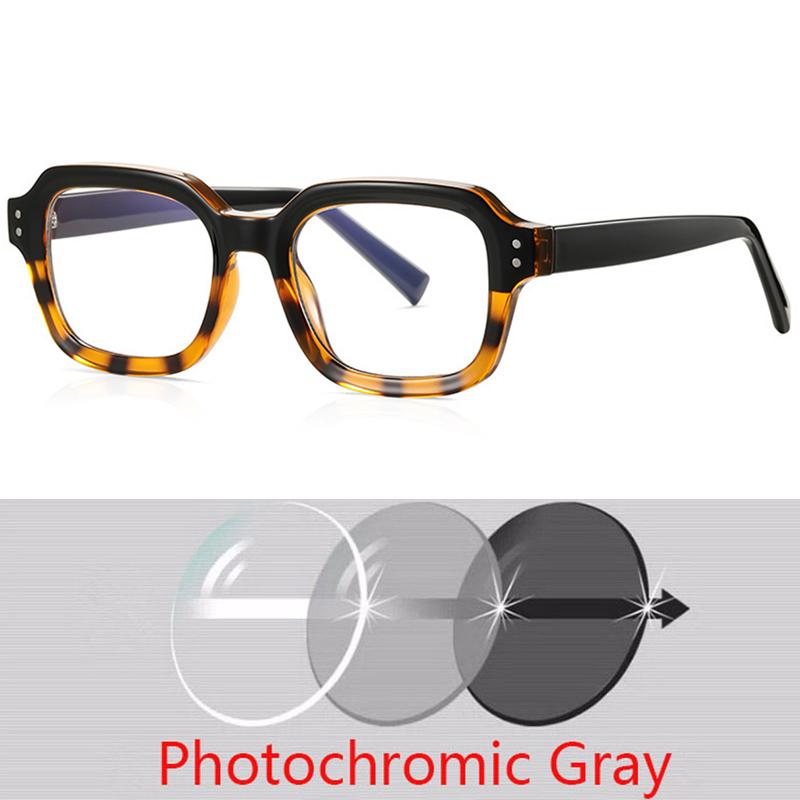 Square Retro British Style Optical Frame European Fashion Eyeglass Frame 0 -1.0 -1.5 -2.0 -2.5 To -6.0
