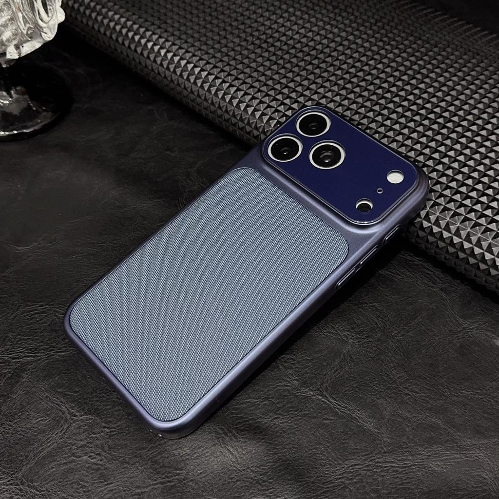 Тканевый Чехол из Кожи Цвета Tech для iPhone Air 17 16 15 14 13 12 11 Pro Max Матовый Ударопрочный Чехол с Защитой Камеры