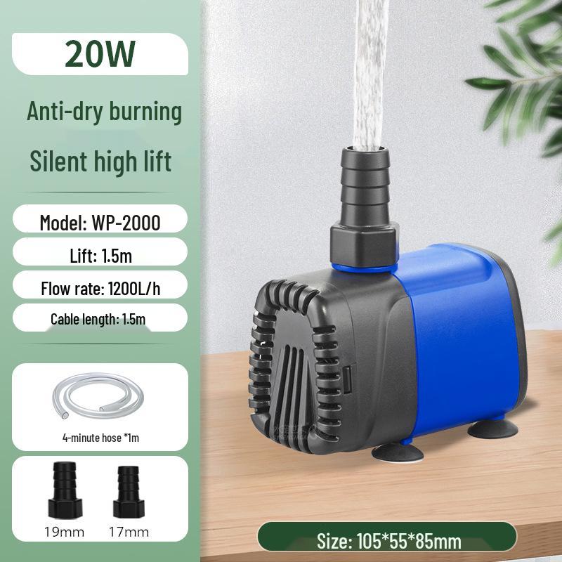 Мощный амфибийный погружной аквариумный насос для фильтрации и циркуляции