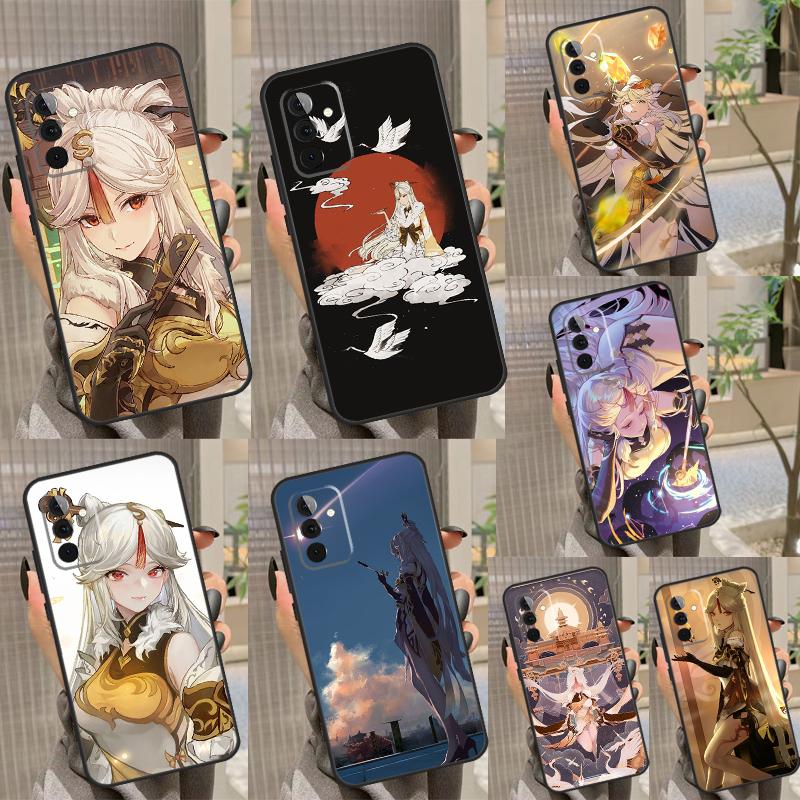 Чехол Ningguang Genshin Impact для Samsung Galaxy A54 A34 A24 A14 A12 A22 A32 A52 A51 A71 A13 A23 A33 A53 A73