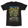 Jinjer Sunflower Men's T-Shirt Short Sleeve Cotton Tee Retro Metal Band Oversize Tops Brand Tshirt Summer Men Clothes Streetwear