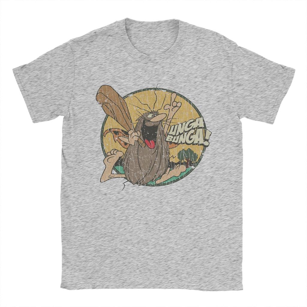 Men Cartoon Caveman 1977 T Shirt 100 Cotton Tops Humorous Short Sleeve Crewneck Tee Shirt Printed TShirts