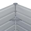 Raised Garden Bed 320 x 40 x 77 cm Galvanized Steel Gray