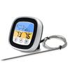 BBQ Thermometer 2 Alarm Mode Touch Screen Backlight Function Meat Thermometer for Outdoor Camping
