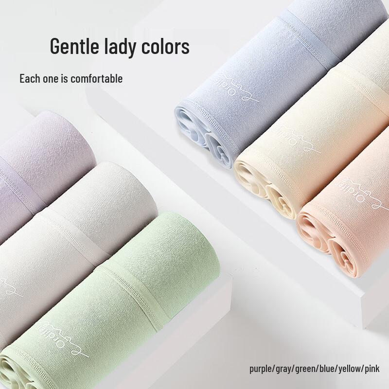 Audifen Women's 6-Pack Antibacterial Cotton Briefs