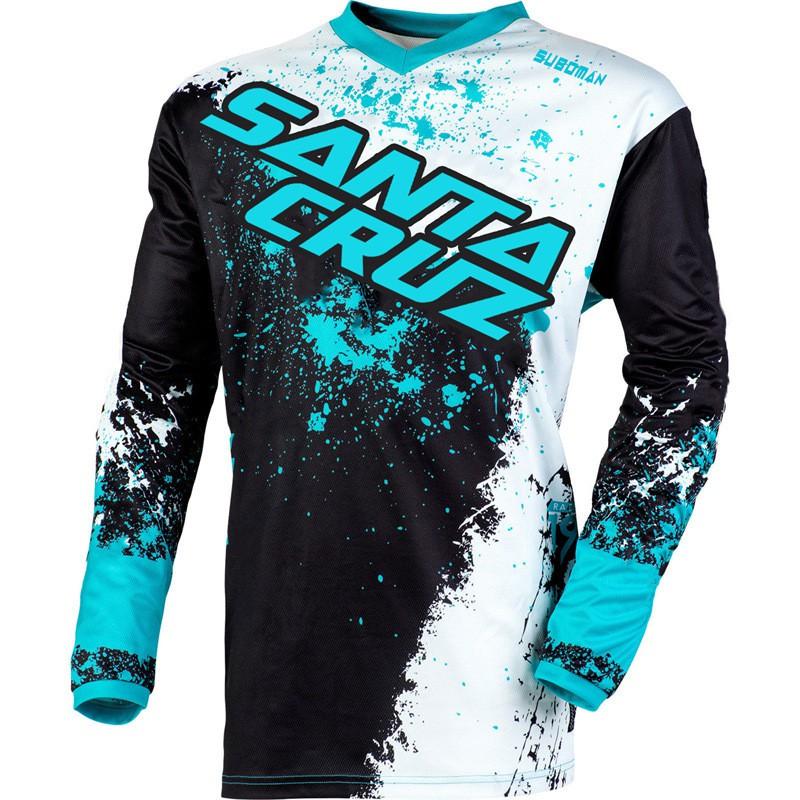 Mens Off-Road Motorcycle Riding Suit Mountain Bike Downhill Jersey Breathable Quick-Dry Cycling Apparel