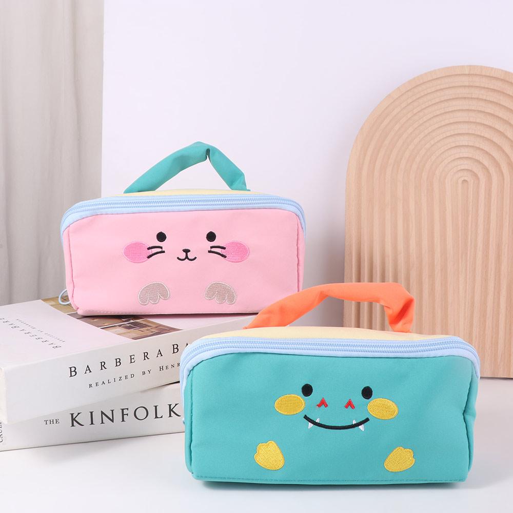 Duck Rabbit Dinosaur Korean Pencil Bag Large Capacity Stationery Storage Bag  Office Supplies