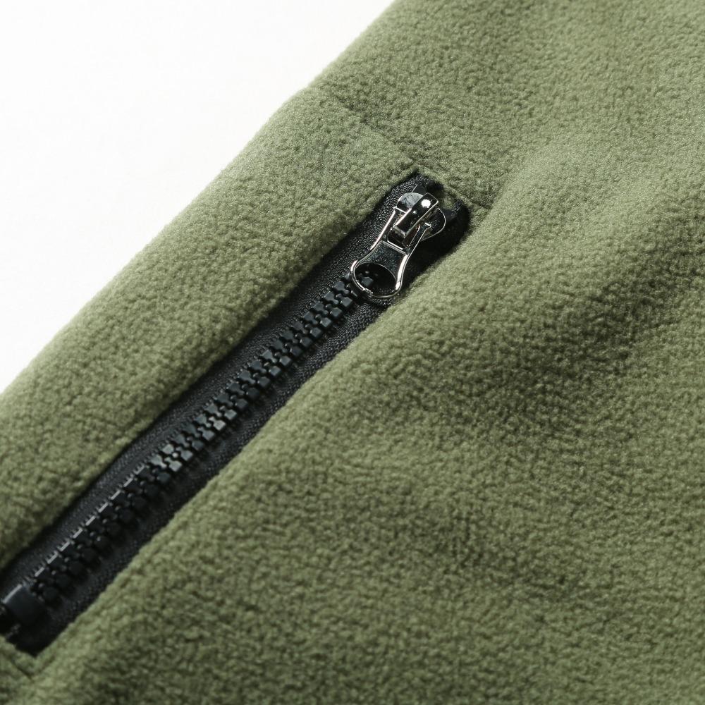 2024 Men's Fleece Winter Warm Stand Collar Zipper Coats Outdoor Sports Coats Pullover Men's Casual Outwear