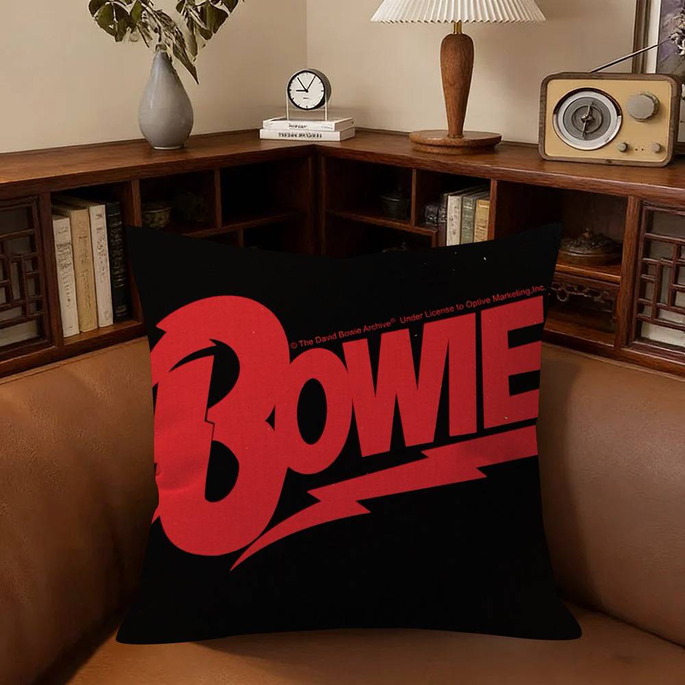 Singer S-David B-Bowie Album Maple Design Cushion Cover Happy Autumn Harvest Decor Holiday Decorati Pillow Cover