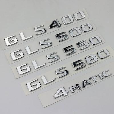ABS 3D хромированные буквы для автомобиля, эмблема, логотип, наклейки Mercedes Benz GLS 63 AMG 400 450 500 550 580 X167 X166, аксессуары
