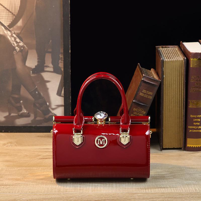 Новая модная простая сумка из натуральной лакированной кожи