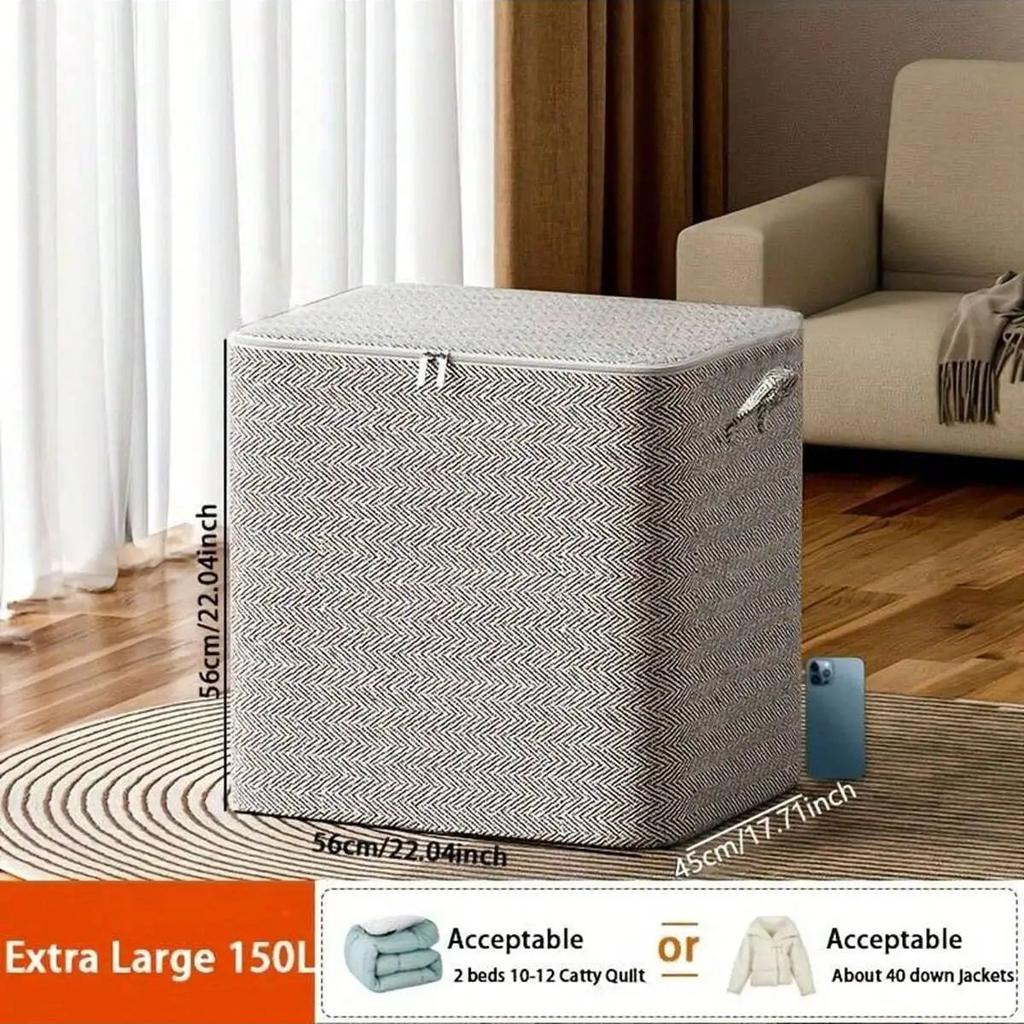 1 шт. Очень большой ящик для хранения для домашнего использования, складная сумка для упаковки одежды, органайзер для одеял и одеял для гардероба с ручкой