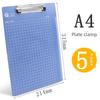Approval Book Clip Multifunctional A5 Flat Board Nail Menu Plastic Writing Board Plate Holder Stationery Office Supplies Vertical Book for Students