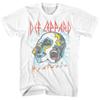 Белая футболка для взрослых Def Leppard Faces