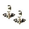 Bat Halloween Pendant Earrings With Electroplated Finish For Party Accessories