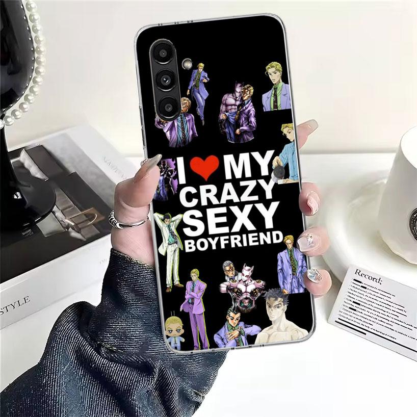 Чехол для телефона JoJo Кира Йошикаге Killer Queen для Samsung Galaxy A13 A14 A15 A16 A17 A53 A54 A55 A56 A57 A33 A34 A35 A36 A37 A23 A