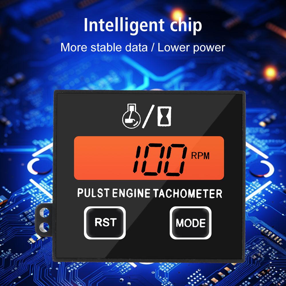 Сменная батарея тахометр автомобильные аксессуары для газонокосилки трактора водонепроницаемый цифровой спидометр тахометр для бензопилы индуктивный счетчик моточасов