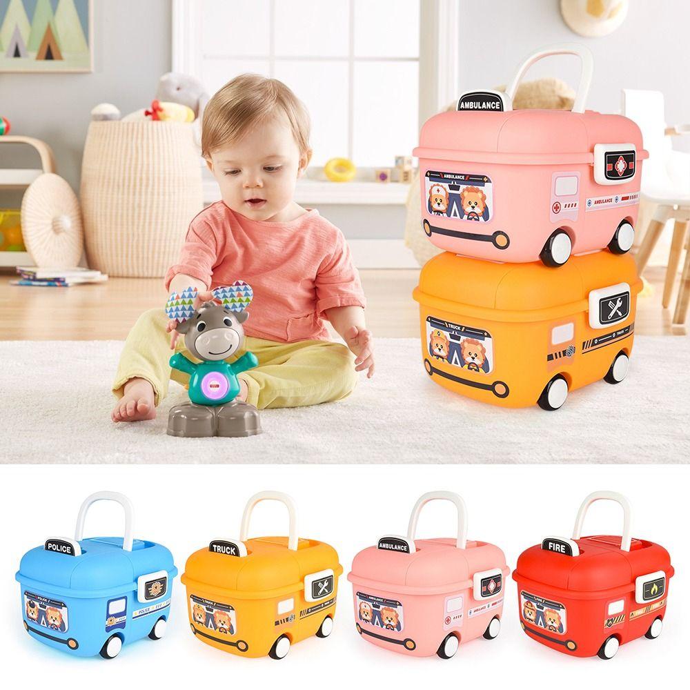 Multicolor Storage Boxes Multi-size Multi-functional Sundries Organising Box Plastic Cartoon Car Organizier Box Home Organizier