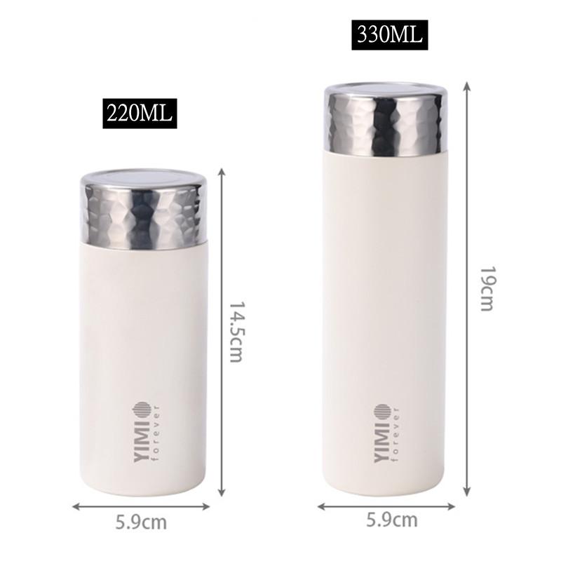 220ml/330ml Fashion Mini Stainless Steel 316 Thermal Flask Portable Pocket Coffee Tea Thermal Water Bottle Tumbler