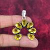 Lemon Topaz Designer Pendant, 925 Solid Sterling Silver Pendant, Handmade Pendant For Memorial Day