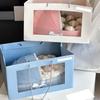 Элегантная многоразовая корзина с бумажной цветочной композицией, коробка для упаковки подарка на детский праздник, украшение для празднования свадьбы