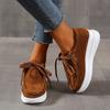 Women's Sports Shoes Casual Sneaker Loafers Fashion Ladies Shoe Platform Sneakers Non Slip Lace-up Round Toe 2025 Spring Autumn