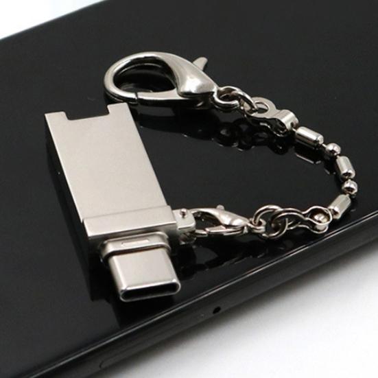 Адаптер для чтения карт двойного назначения, надежный, с возможностью горячей замены, Type-C/Micro USB OTG для высокоскоростного мобильного телефона