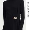 ELLASSAY Slim-Fit Knitted Dress