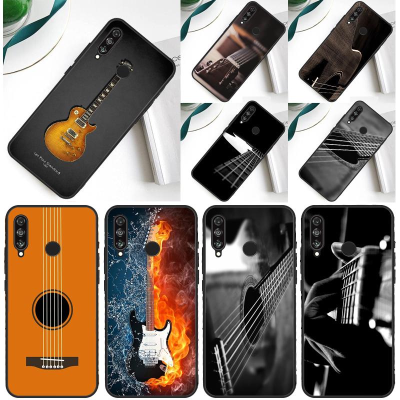 Музыкальная гитара Для Huawei Nova Y90 Y91 Y60 Y70 Y72 Y61 9 10 SE 12i 12s 11i 5T P60 Pro P20 P30 P40 Lite Чехол