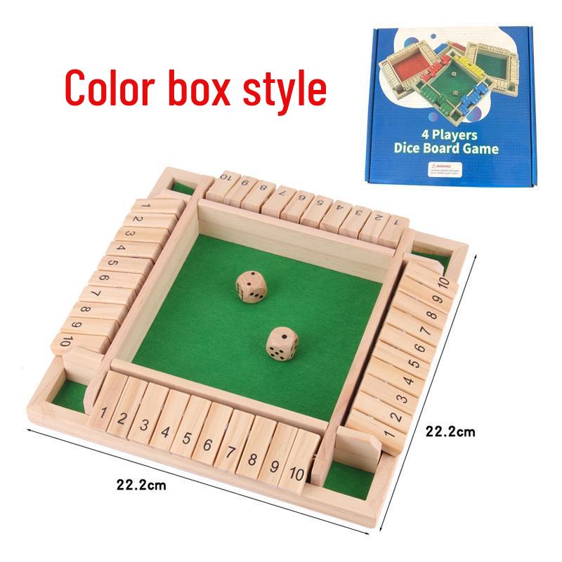 Детская карточная игра с перекидыванием чисел: Образовательные, Развлекательные, Четырехсторонние настольные и реквизит для питьевой игры для вечеринок