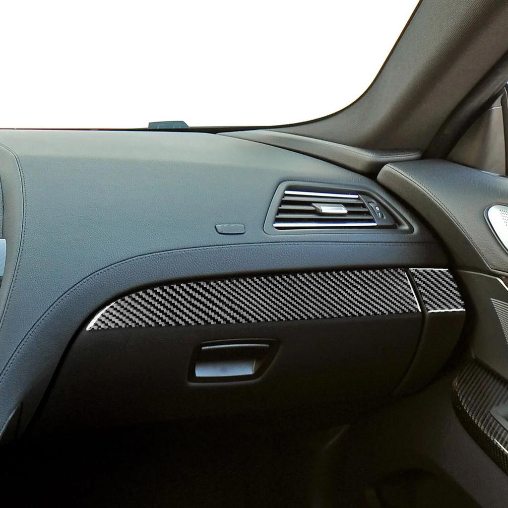 Для BMW 6 серии M6 F12 F13 F06 2011-2018 M Sport наклейки из углеродного волокна для приборной панели Co-Pilot, 2 шт., аксессуары для стайлинга автомобиля
