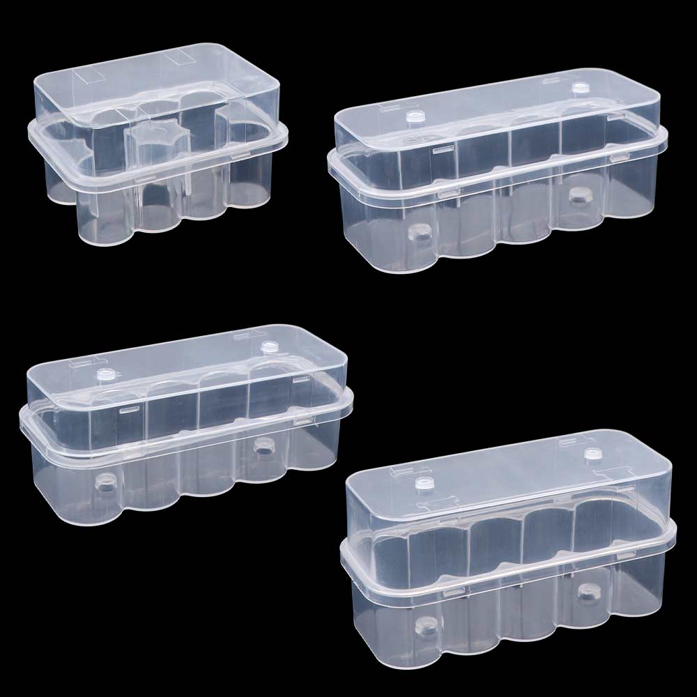 Transparent Peptide Protector Box 10-Slot Clear Vial Box Refrigerator Organizer