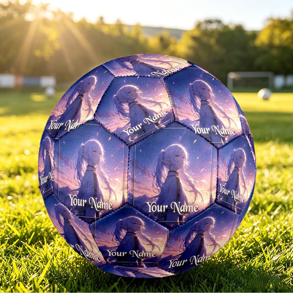 Size 5 FootballFrieren Beyond Journey's End Durable PU Soccer Ball for Sports Training Outdoor Competition