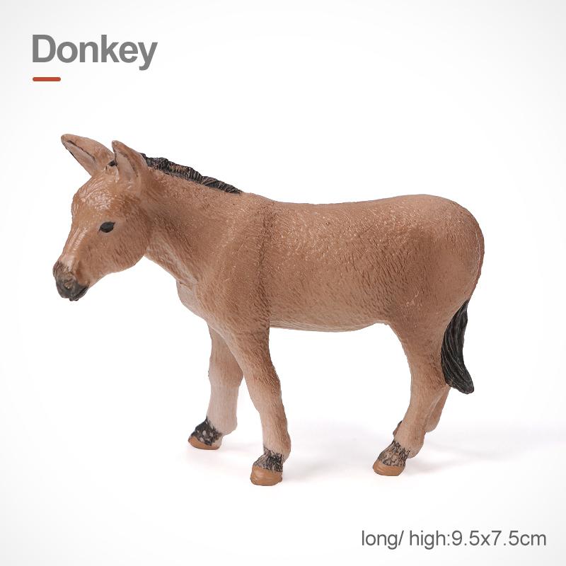 Имитация Фермерских Животных Домашняя Птица Корова Свинья Собака Курица Утка Гусь Детеныш Фигурки Модель Фигурки Развивающая Игрушка Для Детей